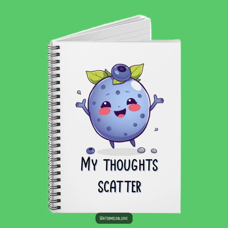 Funny Blueberry Juggling Notebook - Jot Down Happy Thoughts!