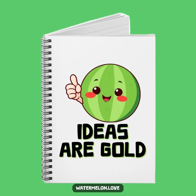Funny Happy Watermelon Notebook: Thumbs-Up Journal, Gift for Positive Thinkers