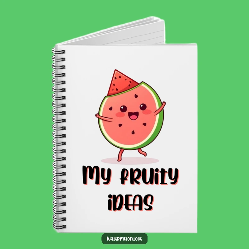 Funny Kawaii Watermelon Cartwheel Notebook: Fruity Notes, Ideal Gift