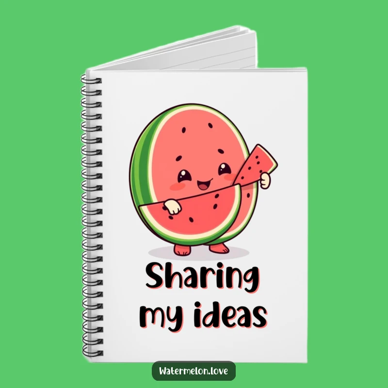 Funny Sharing Watermelon Notebook: Hilarious Fruit Journal for Kind Notes