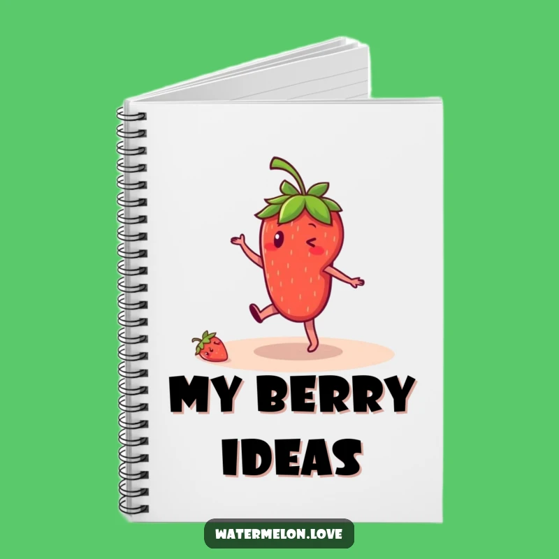 Funny Strawberry Notebook: Cartwheel Notes, Ideal Funny Gift for Writers