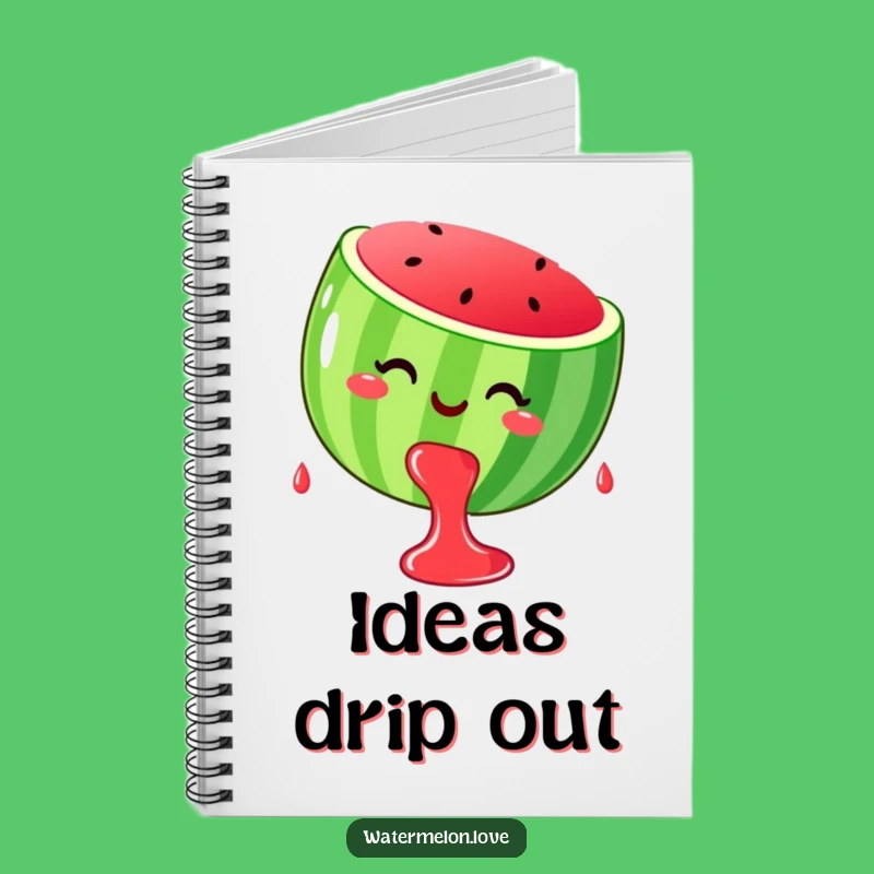Funny Watermelon Juice Notebook: Jot Down Sweet Ideas with Joy
