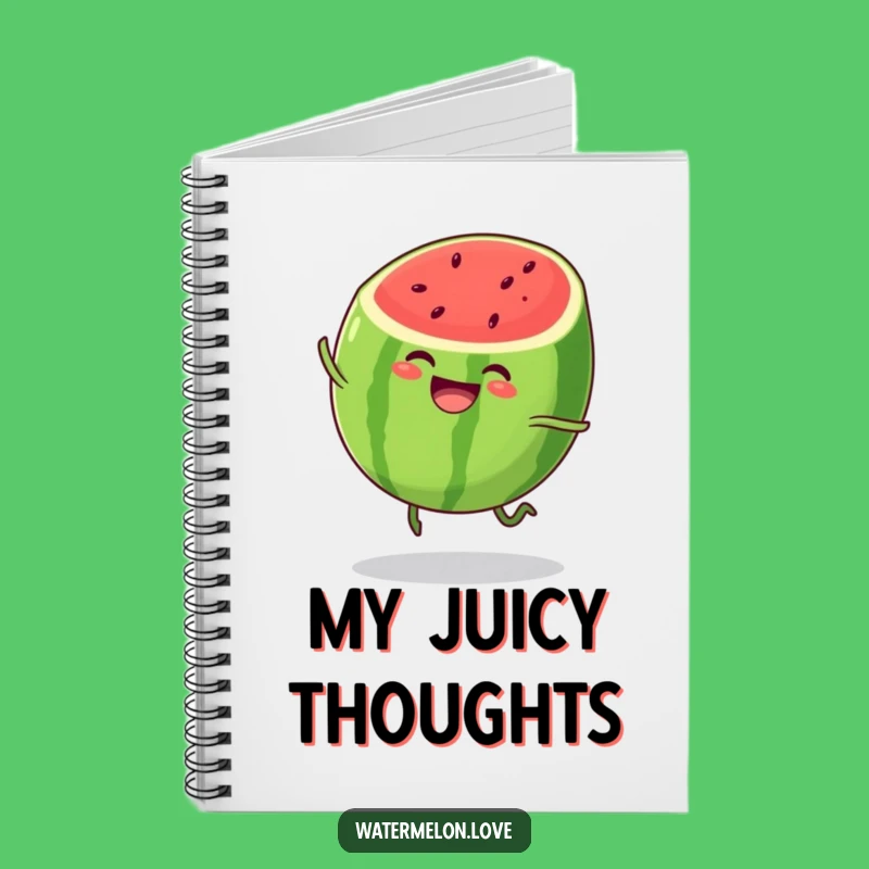 Funny Watermelon Notebook: Joyful Bouncing Pages, Ideal Funny Gift for Notes