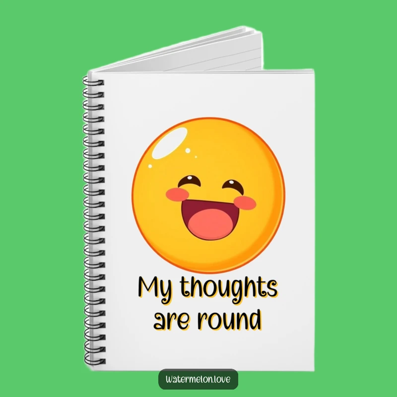 Funny Laughing Orange Notebook: Jot Down Joyful Ideas Gift