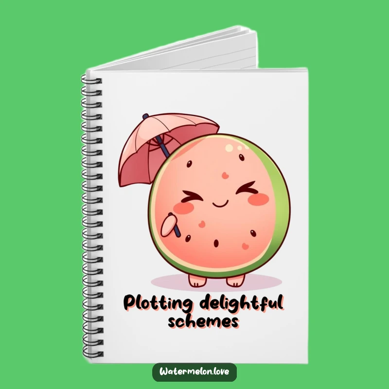 Funny Mischievous Watermelon Notebook: Wink and Write, Perfect Funny Gift