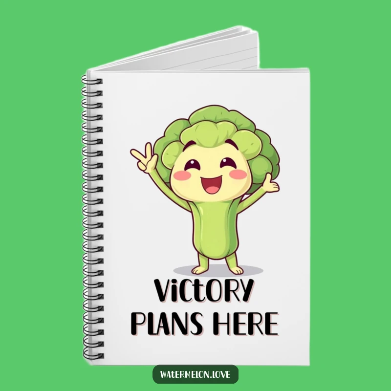 Funny Victory Broccoli Notebook: Healthy Journal, Hilarious Gift!
