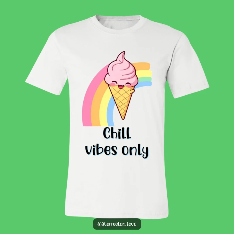 Funny Ice Cream Rainbow T-Shirt: Wear Your Sweetest Dreams