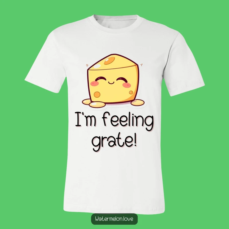 Funny Kawaii Melting Cheese T-Shirt: Wear Your Blissful State