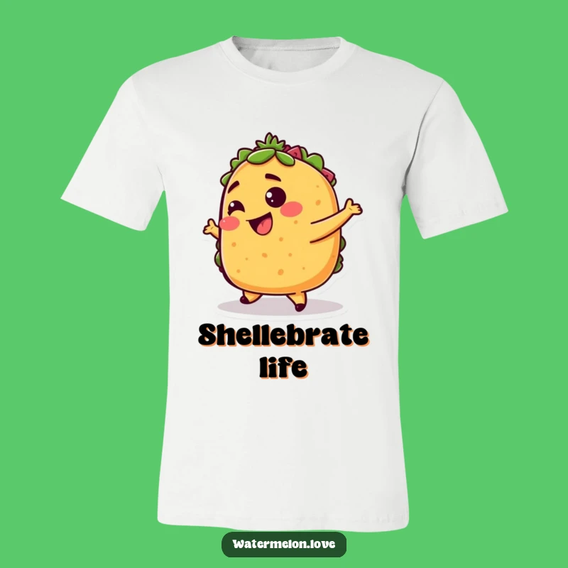 Funny Taco Dance T-Shirt: Giggling Fiesta, Awesome Funny Gift for Foodies