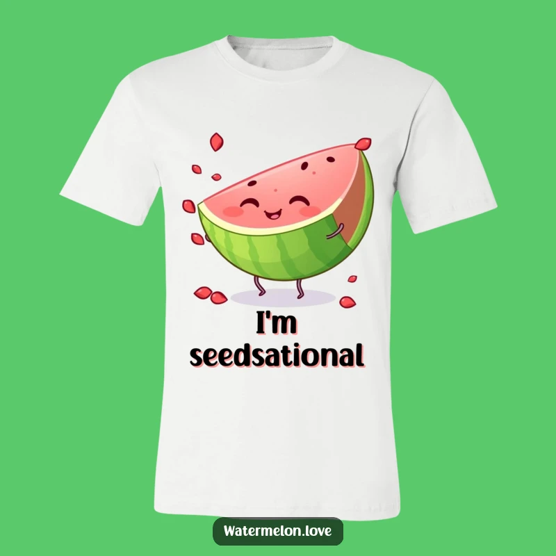 Funny Watermelon Juggling T-Shirt - Quirky Summer Fruit Tee for Parties