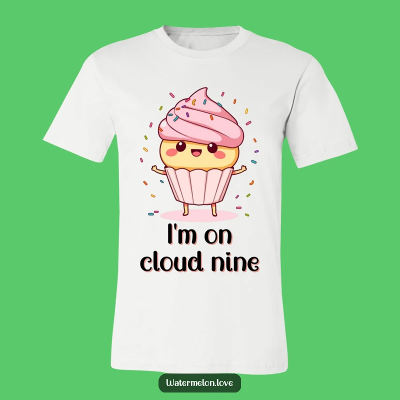 Funny Spinning Cupcake T-Shirt: Happy Treat Lover, Awesome Hilarious Gift!