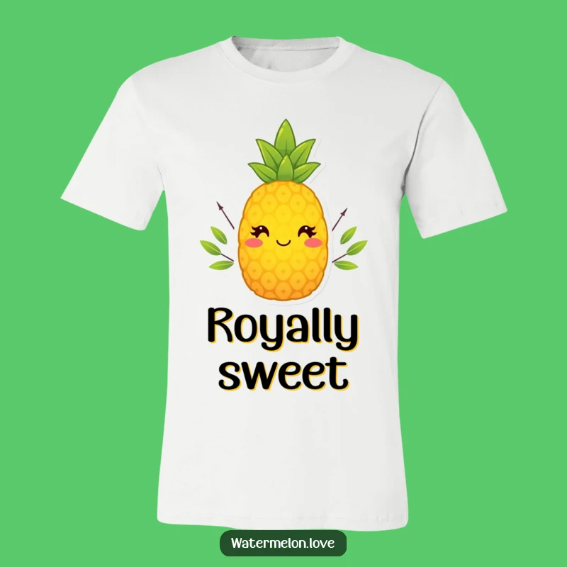 Funny Pineapple Crown T-Shirt - Wear Your Tropical Reign!