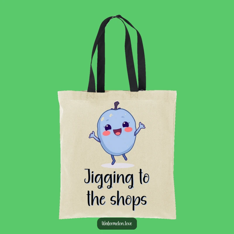 Funny Blueberry Jig Tote Bag - Carry Your Rhythm Everywhere!