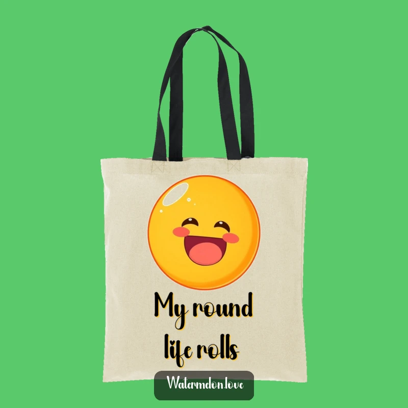 Funny Laughing Orange Tote Bag: Carry Your Joyful Vibes