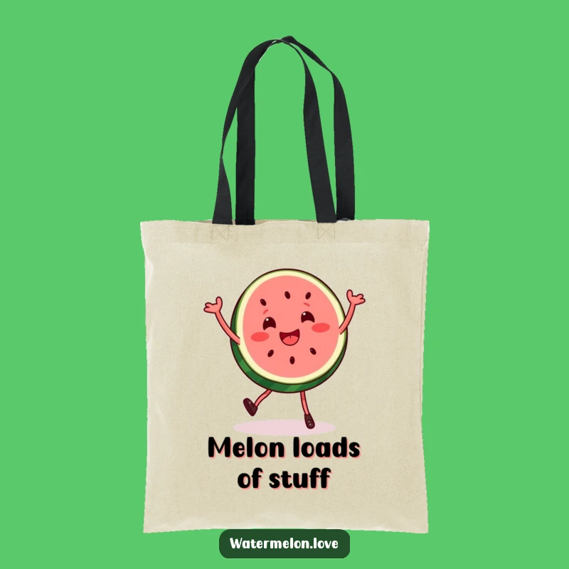 Funny Watermelon Dance Tote Bag - Stylish & Humorous Fruit Slice Carryall Gift