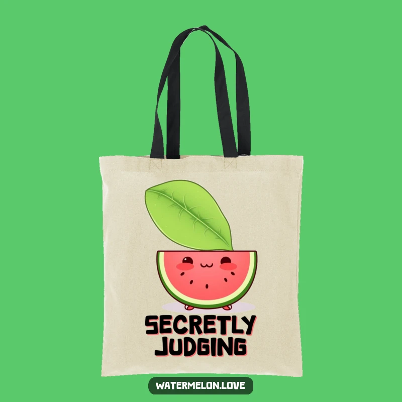 Funny Kawaii Watermelon Slice Tote Bag: Carry Your Cute Secret